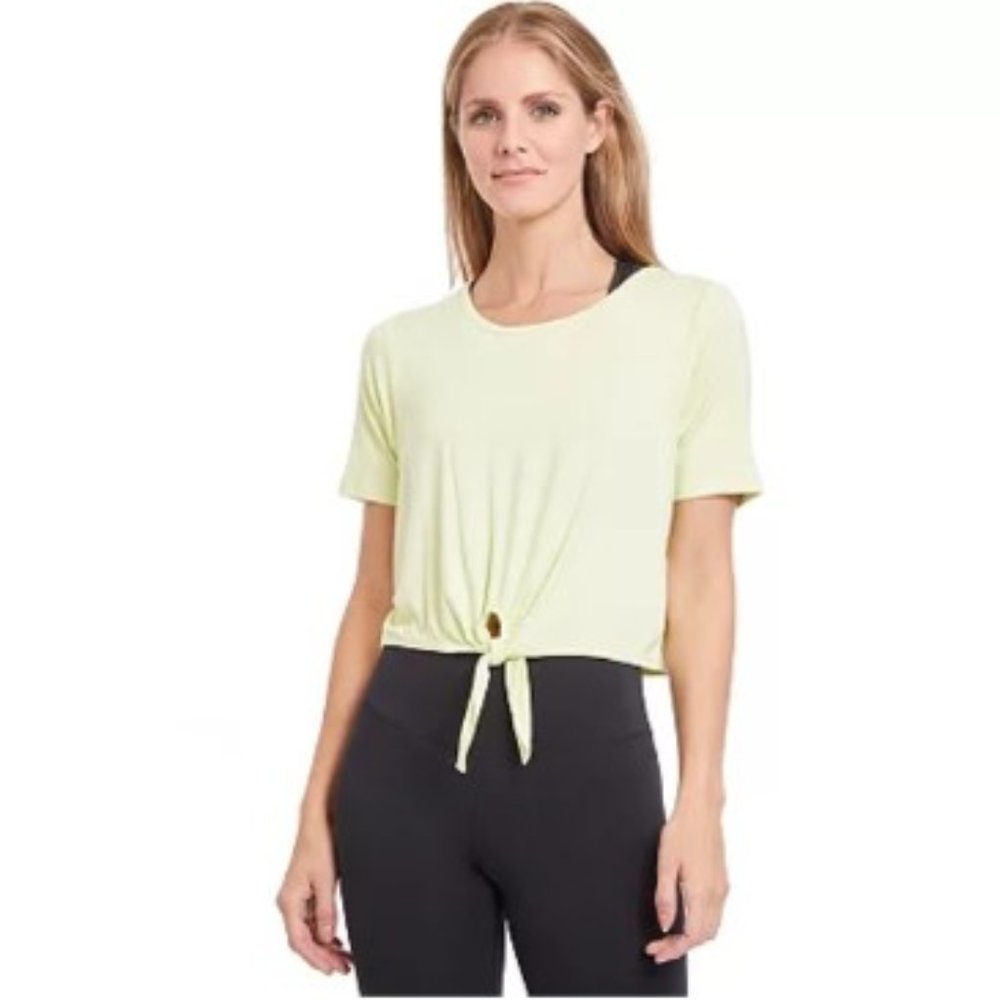 NWT PSK Collective Pale Lime Tie Crop Top in 2X - Picture 1 of 4